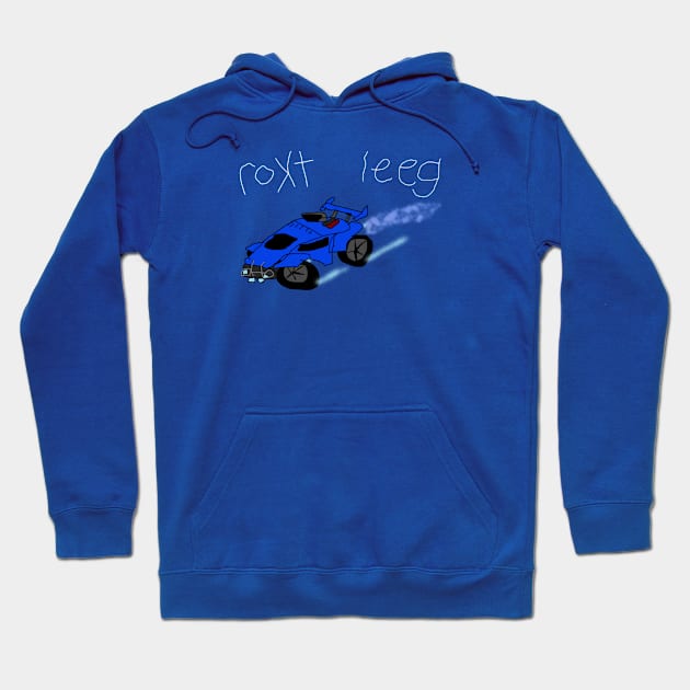 Rokt Leeg Blue Octane Car Hoodie by Items4All